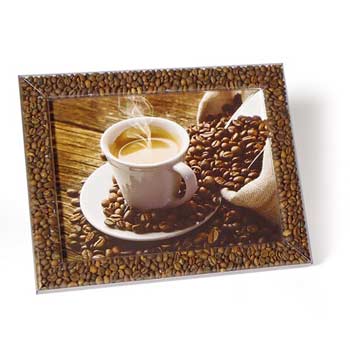 Fantasierahmen gefüllt mit Kaffeebohnen, für Foto 18 x 24 cm